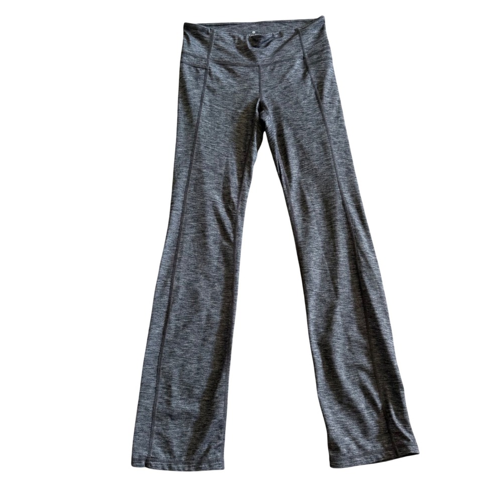 Athleta Gray Space Dye Heathered Bootcut Yoga Pants Medium